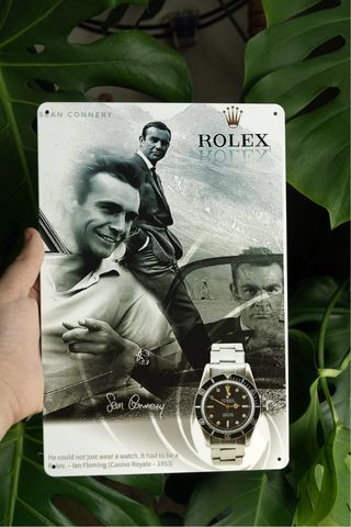 Targa decorativa Rolex Sean Connery