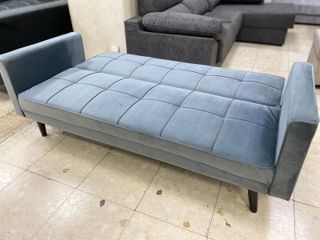 SOFA CAMA NUEVO TELA SUAVE TERCIOPELO GRIS OFERTA