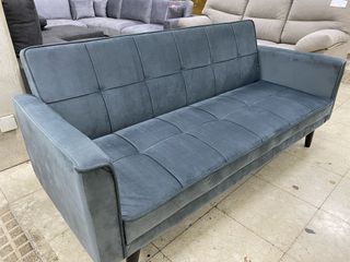 SOFA CAMA NUEVO TELA SUAVE TERCIOPELO GRIS OFERTA