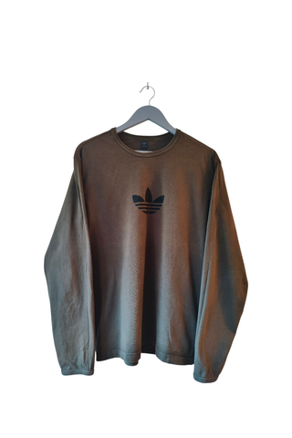 Sudadera Adidas Logo Grande Verde Oliva