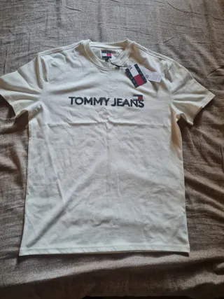 T-shirt Tommy Jeans bianca