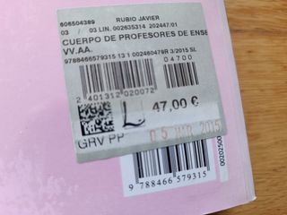 Cuerpo de profesores de enseñanza secundaria. M...