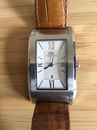 Reloj Time Force Elegante Marrón/Plateado