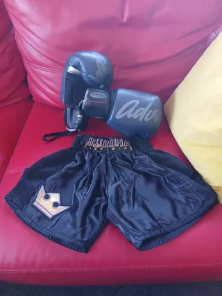 Conjunto Kickboxing/Boxeo:Guantes, Pantalón+regalo