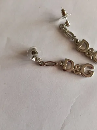 Orecchini D&G logo argento