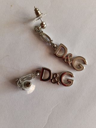 Orecchini D&G logo argento