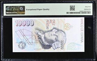 Billete 10000 Pesetas España 1992 PMG 65 EPQ