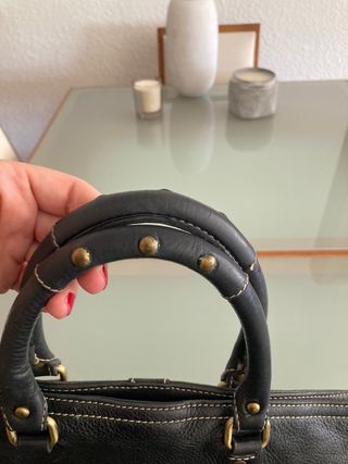 Bolso Purificación Garcia Negro Piel