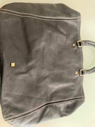 Bolso Purificación Garcia Negro Piel