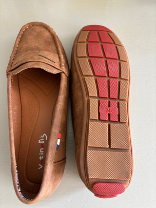 Mocasines niño Vatineris beige sin estrenar T38
