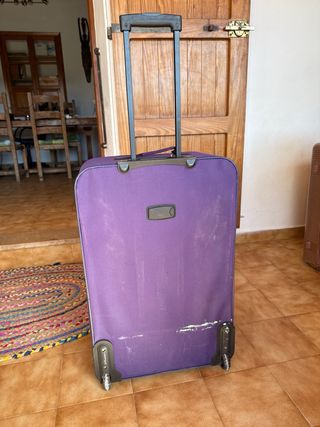 Maleta grande morada Flytrip con extensión