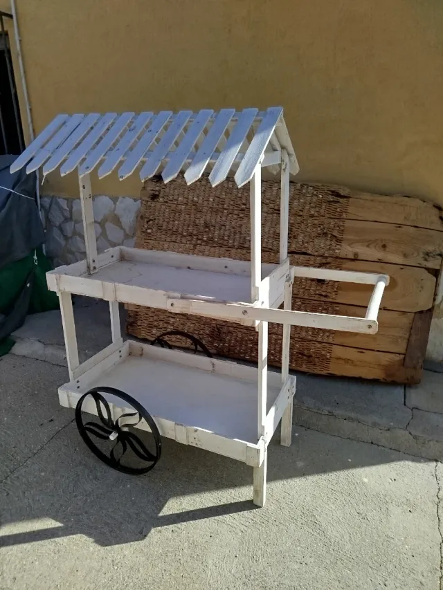 Carrito Candy Bar Madera y Metal. Alquilo