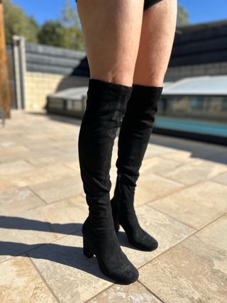 Botas altas terciopelo mujer T39 Zara