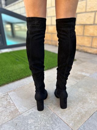 Botas altas terciopelo mujer T39 Zara