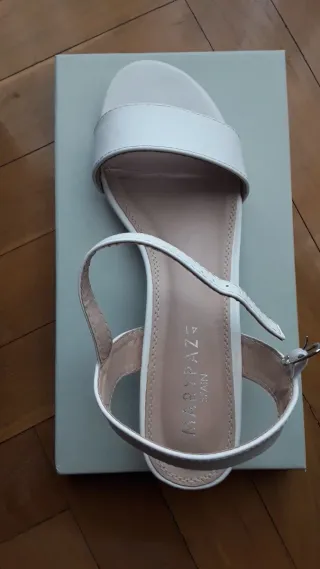 Sandalia Marypaz mujer blanca