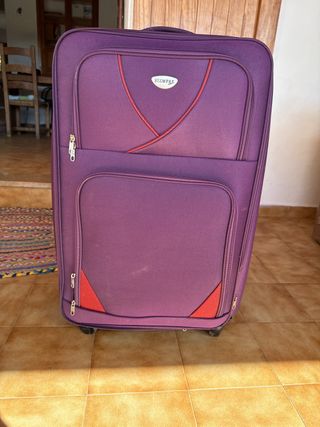 Maleta grande morada SIEMPRE con extensión