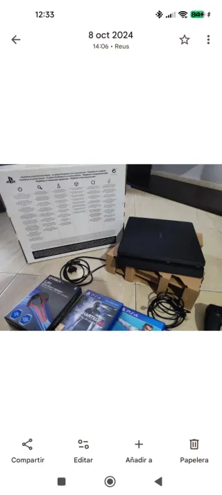 Consola PlayStation 4 Negra 500GB + Juegos