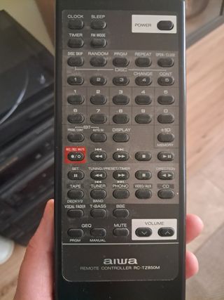 Equipo de música Aiwa