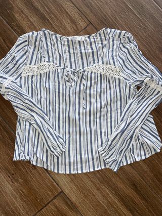 Blusón Hollister Rayas Talla L