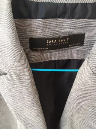 Americana Zara señora gris