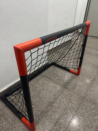 Portería fútbol Talla S Azul Marino/Rojo