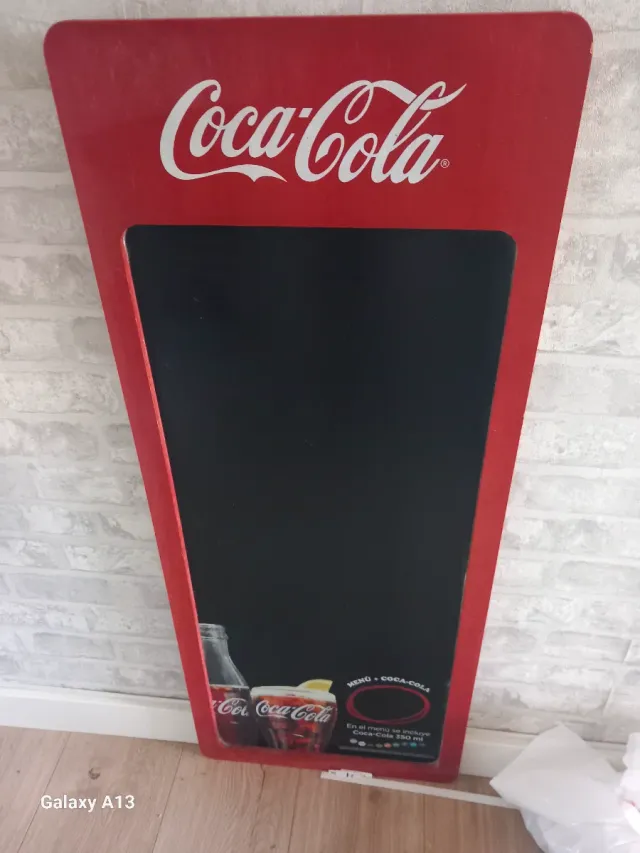 Lavagna bianca da bar Coca-Cola