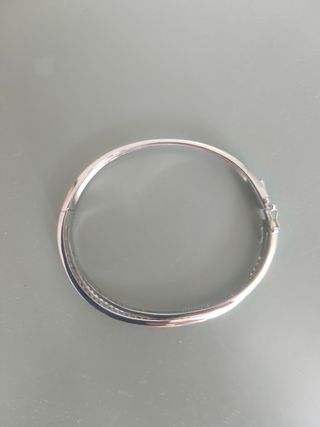Pulsera plata con circonitas