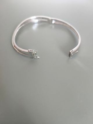 Pulsera plata con circonitas