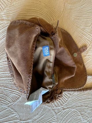 Bolso ante marrón Pull and Bear