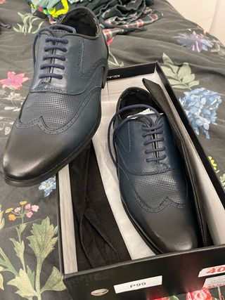 Scarpe eleganti uomo blu 