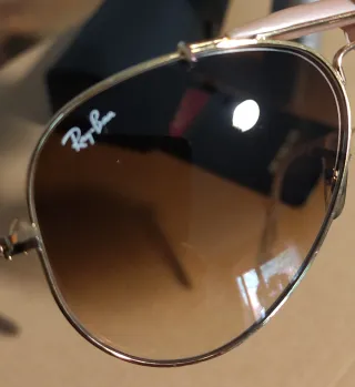 Cristales marrón degradado+gafas Ray-Ban Aviator