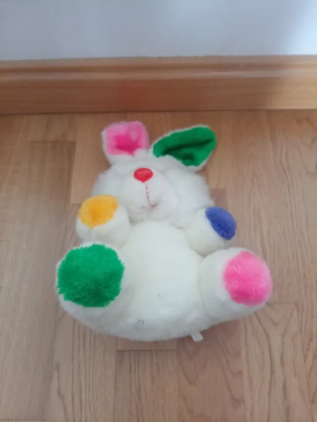 Peluche Conejo Blanco Colores