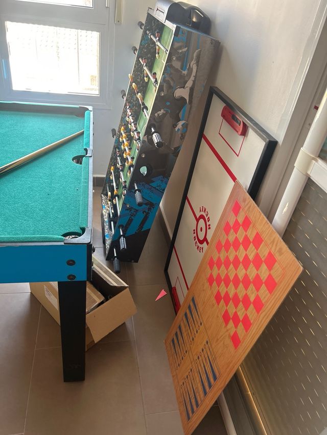 Mesa multijuegos madera