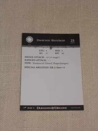 D&D Dragoneye. #10 - Dwarven Werebear.