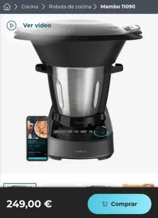 ✅️ Mambo 11090 - Robot de Cocina Cecotec