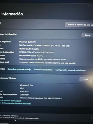 PORTÁTIL GAMING GIGABYTE 17 PULGADAS 144 Hz RTX 