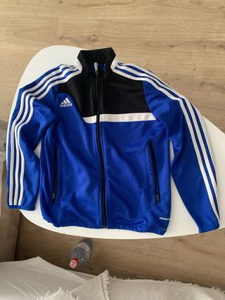 Chaqueta Adidas niño azul y negro talla 8-10