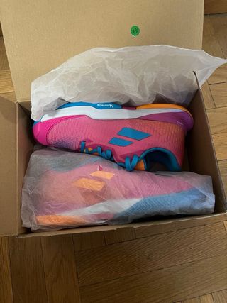 Zapatillas Babolat Pádel Mujer Rosa/Azul