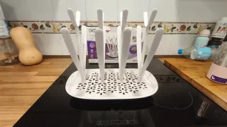 Escurridor de biberones blanco