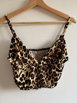 Top animal print S