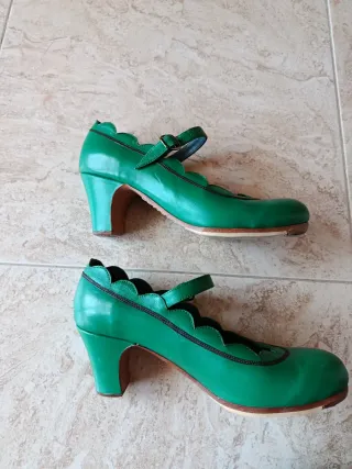 Zapatos Flamenco Profesionales Talla 38.