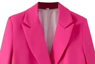 Elegante blazer rosa per ufficio