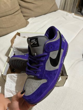 Nike x Supreme Dunk Low Morado Gris