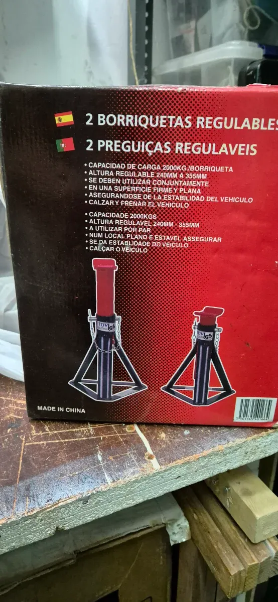 2 Caballetes Regulables 2000kg