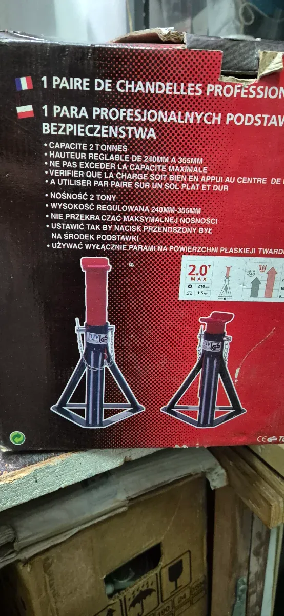 2 Caballetes Regulables 2000kg