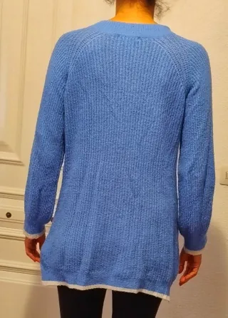Jersey punto azul talla L