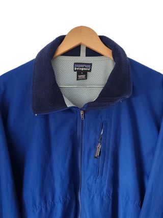 Giacca Patagonia blu in pile