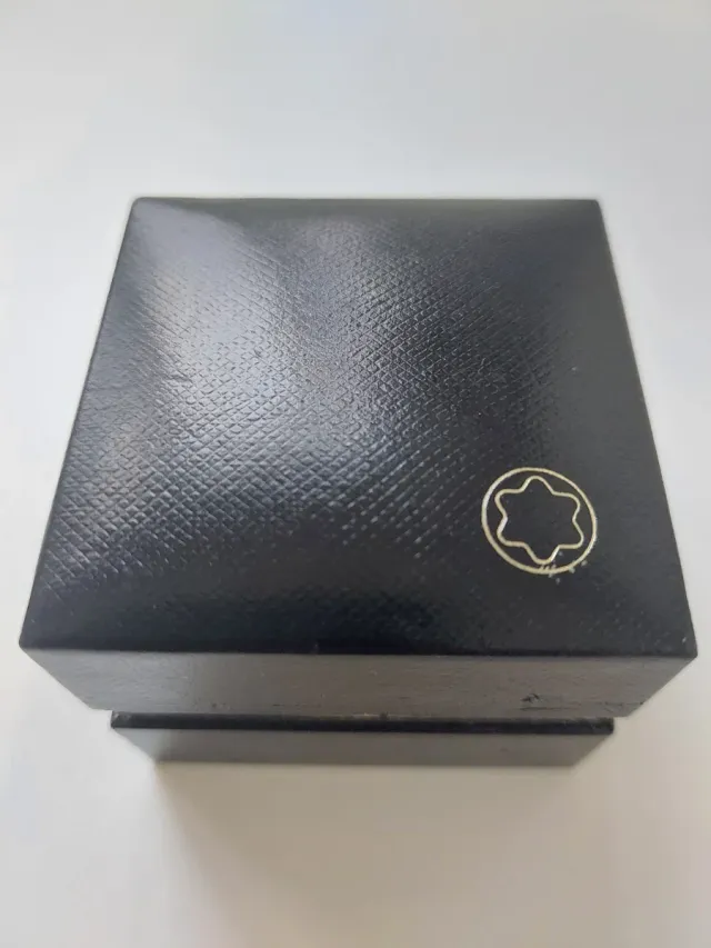 Pendientes Montblanc Plata y Negro