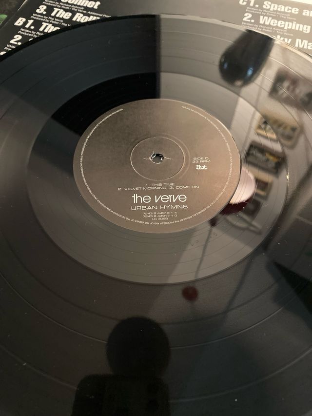 Primera edición en vinilo de The Verve Urban Hymns. 1997