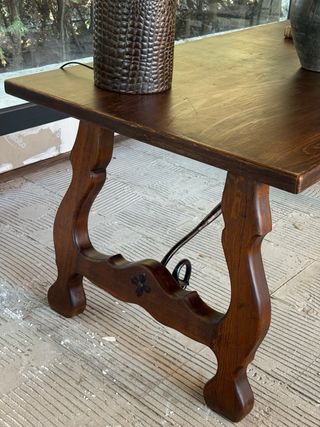 Mesa de madera antigua 6 personas
